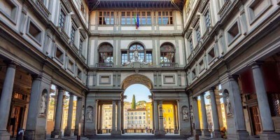 Famous Uffizi gallery in Florence, Italy